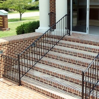 Balustre en aluminium au design moderne avec manchon en laiton, balustre d'escalier, fuseaux en laiton, garde-corps