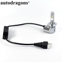 Autodragons directe D'usine ultra mince mini taille H7 H4 H11 9005 9006 voiture led phare P20 led automatique adapté aux besoins du client de qualité LED P20