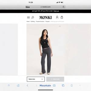 <span class=keywords><strong>Monki</strong></span> <span class=keywords><strong>Pantalon</strong></span> évasé à taille haute élastique pour femme Spandex/Nylon <span class=keywords><strong>Pantalon</strong></span> décontracté ample de couleur unie de grande taille - Product Image 1