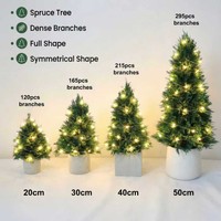 Nouvel arbre de Noël de haute qualité personnalisé et convivial avec de vrais fleurs préservées pour la décoration de bureau intérieure
