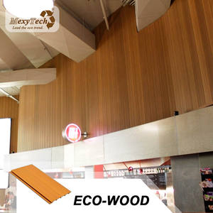 Texture de grain de bois de <span class=keywords><strong>bambou</strong></span> décoratif Panneau mural en PVC à emboîtement écologique pour hôtel Imperméable ignifuge - Product Image 5