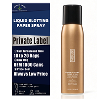 Spray matifiant instantané pour le visage, contrôle du sébum, fini mat non collant, fournisseur de sprays cosmétiques personnalisés