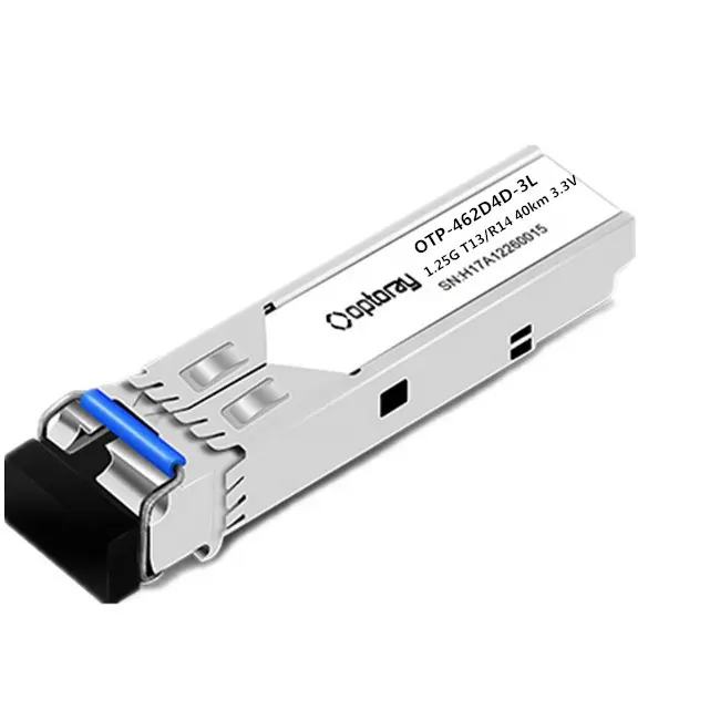 중국 제조업체 SFP 1.25g BiDi 40km 1310nm/1490nm 1GBE 단일 섬유 다운스트림 이더넷 SFP 송수신기 단일 모델