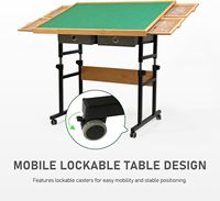 Table de puzzle en bois artisanat bureau de puzzle roulant 1500 pièces planche de puzzle tables de puzzle portables avec tiroirs et pieds