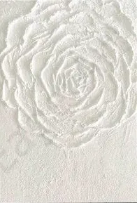 Décor Encadré Relief Peinture Acrylique Art Mural Texture Abstrait Fleurs Blanches Peinture Peinte à la Main Peinture 3D Toile