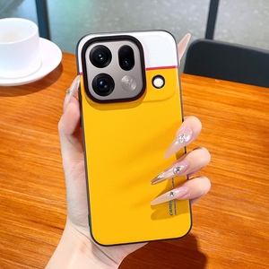 Étui arrière en cuir PU mat à motif bicolore <span class=keywords><strong>pour</strong></span> Oppo Find X9 Ultra <span class=keywords><strong>version</strong></span> verre / X9s Pro, coque antichoc - Product Image 5