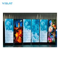 Afficheur LED couleur numérique HD P2.5 pliable VISLAT de haute qualité pour intérieur/extérieur, pour la publicité dans les ascenseurs