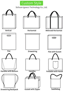 Sacs fourre-tout en toile personnalisés imprimés, mignons, durables et écologiques pour le shopping, sacs cadeaux personnalisés de couleurs variées - Product Image 3