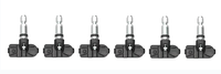 Auto TPMS 6-Rad-LKW-Reifendruckkontrollsystem Ohne Programmierung 433,92MHz Solarbetriebener Empfänger IP67 Wasserdicht Einfache Installation