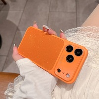 Étui de luxe antichoc en silicone liquide avec paillettes et sequins pour iPhone 17 Pro Max 16 15 14 13 Pro Max, protection d'appareil photo