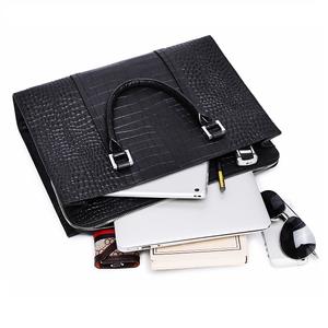 Porte-documents vintage en cuir véritable, motif crocodile, personnalisé de luxe, pour ordinateur portable - Product Image 6