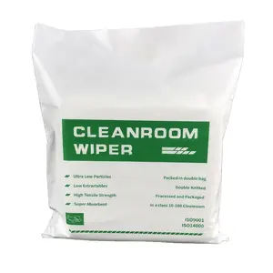 GI wholesale 1009le lint free 100% industrial wiping cloths polyester cleaning Cloth wiper cleanroom wiper clean room wipers