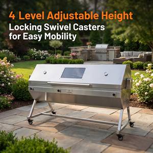 Asador Profesional de Acero Inoxidable 304 para Cerdos y Corderos Enteros, con Motor de 45W, para Fiestas y Catering al Aire Libre - Product Image 1