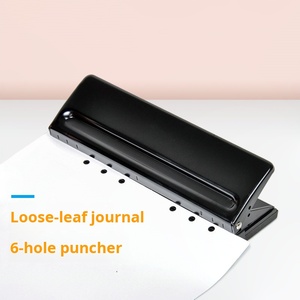 Perforadora Ajustable de 6 Agujeros para Cuadernos de Hojas Sueltas, Compatible con A4, A5, A6, A7, B5 - Product Image 3