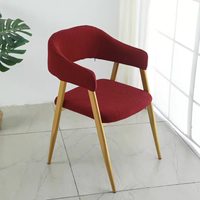 Ensemble de chaises de restaurant modernes pour salon de thé, café, bar, sièges commerciaux avec dossier rembourré