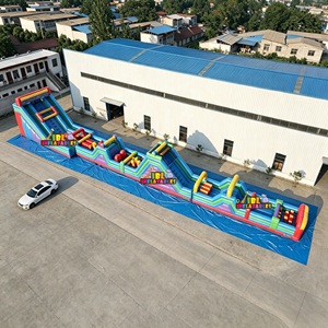 Parcours d'obstacles gonflable géant de 42 m pour défis extrêmes, <span class=keywords><strong>course</strong></span> commerciale d'obstacles gonflables pour adultes, événements extérieurs à louer - Product Image 3