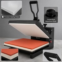 Presse à chaud pour sublimation, machine d'impression par transfert pour t-shirts, équipement d'impression numérique 38x38cm pour usine de confection