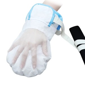 OLF Safety Breathable Medical Restraint Protective Gloves With Fixed Band for Elderly Washable Mesh Fabric Gloves Restraint - Product Image 5