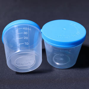 Contenedor de Taburete estéril desechable, tapón de rosca marrón y amarillo, Material PP para laboratorio, colección de muestras de Hospital Médico, OEM - Product Image 3