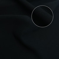 Tela para Abaya Tejida, Estilo Oriente Medio, Dubai, Crepé Zoom, Vestido Musulmán para Mujeres y Niñas, Tela Nida Negro Azabache para Confección de Abayas