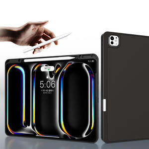 Custodia protettiva posteriore in morbido TPU con portamatite custodia per Auto Sleep swake <span class=keywords><strong>Cover</strong></span> per <span class=keywords><strong>Apple</strong></span> <span class=keywords><strong>iPad</strong></span> <span class=keywords><strong>Pro</strong></span> <span class=keywords><strong>11</strong></span>(M4) 2024 - Product Image 3