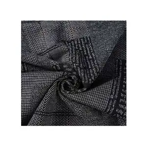 Top Quality TR Check Knitted Jacquard Fabric For Suits And Clothing suiting fabric for men material