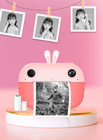 Nueva Cámara Digital Instantánea para Niños con Impresión Transfronteriza, Pantalla de 2.4 Pulgadas, Material ABS, Diseño de Dibujos Animados, Mini Impresión de Fotos, Video HD