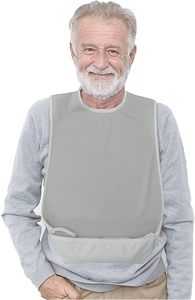 Bavoirs adultes personnalisés-bavoirs pour adultes homme femmes manger tissu pour personnes âgées et handicapées réglable éponge <span class=keywords><strong>bavoir</strong></span> vêtements Protec - Product Image 2