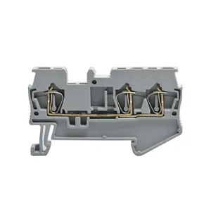 spring clamp screwless twin copper contact terminal blocks connectors
