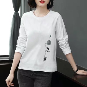 Women's <b>Long</b> <b>Sleeve</b> T-Shirt Milk Silk Geometric Pattern Breathable Spring Autumn Inner <b>Layer</b> <b>Base</b> Shirt - Product Image 5