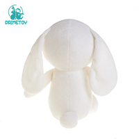 Peluche lapin blanc de 14 cm, longues oreilles de lapin, jouet en peluche, doux, vente en gros