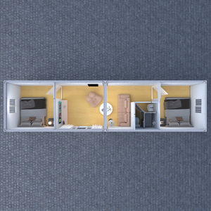 Rumah Kontainer Hunian Mewah, Desain Rumah Prefabrikasi Modular Portabel Siap Pakai dari Cina, Harga Rumah Flat Pack - Product Image 4