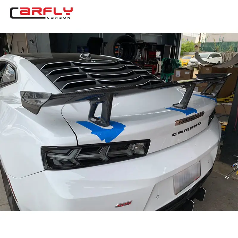 ปีกหลังคาร์บอนไฟเบอร์สำหรับสปอยเลอร์สไตล์ Camaro Zl1 1LE