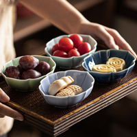 Petite coupelle à assaisonnement en céramique rétro, style Art Déco, fabriquée au four de roche oriental, pour sauces européennes et japonaises, vente en gros