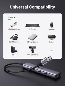 UGREEN CM473 <span class=keywords><strong>USB</strong></span>集线器4端口供电<span class=keywords><strong>USB</strong></span> 3.0集线器4端口供电5gbps笔记本电脑快速数据传输多<span class=keywords><strong>USB</strong></span>端口集线器 - Product Image 5