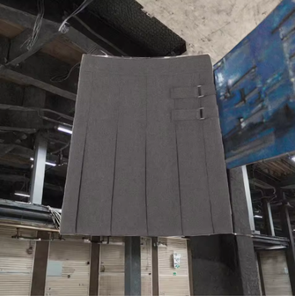 Uniforme Escolar para Niñas, Falda Pantalón Color Caqui/Navy, Cintura Ajustable, Frente Plisado, Tela de Mezcla de Poliéster, Marca Merucare, Servicio OEM - Product Image 2