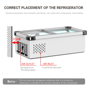 <span class=keywords><strong>Pequeño</strong></span> congelador móvil, congelador de escritorio, Vitrina refrigerada para triciclo, puesto de cuerda frita, barbacoa, gabinete de mantenimiento fresco - Product Image 6