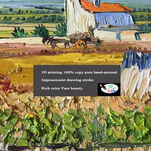 Impresión 3D de Artículos para el Hogar, Reproducción de Van Gogh, Serie Campos de Trigo, Pintura al Óleo sobre Lienzo - Product Image 5