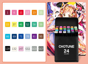 GF 工厂批发 24/36/48/60/80 色双头艺术家绘画着色酒精记号笔套装，用于着色绘画用品 - Product Image 6