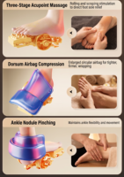Masseur de pieds et mollets 2026 avec airbags réglables, chaleur apaisante et rouleaux de pétrissage profond pour une relaxation complète des jambes inférieures