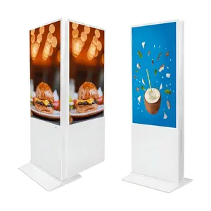 49 Zoll vertikaler doppelseitiger HD-Bildschirm Standalone Android Indoor Digital Signage Display Bodenst änder Kiosk