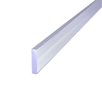 Flexible extrudé Transparent rayure tableau blanc publicité LED boîte à lumière Silicone Seg caoutchouc bord garniture joint bande coupe