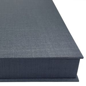 Boîte de présentation photo en lin anthracite, boîte de rangement, cadeau haut de gamme pour toutes les occasions - Product Image 3