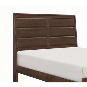 Nordic Minimalist Solid Wood Bed Frame, Platform Bed with <b>Headboard</b>, Easy Assembly Bedroom Furniture - Product Image 3