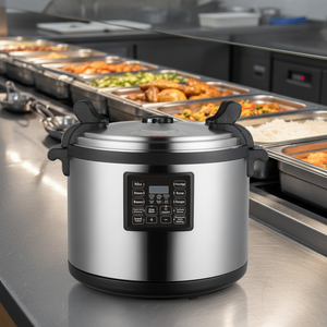 Olla a Presión Eléctrica Comercial de 50L con Aleación de Aluminio, 5000W, Gran Capacidad, Olla Arrocera Eléctrica para Restaurantes - Product Image 2