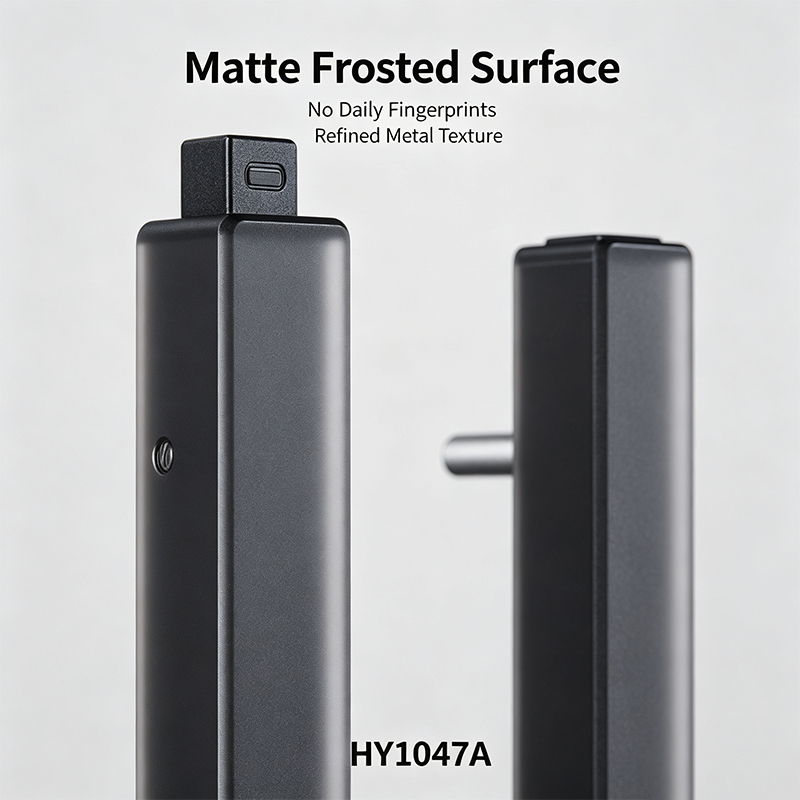 2026 Matte Black Sliding Door Lock Anti-fingerprint Frosted Handle China Integrated Trade Factory Direct