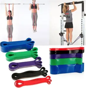 Bandes de boucle de résistance élastique de haute qualité bande d'exercice de Yoga Gym Home Fitness entraînement Stretch Mini bande