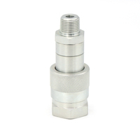 Raccord à vis en acier à haute teneur en carbone conforme à la norme ISO14540, NPT 1/4 3/8, coupleur rapide pour système hydraulique