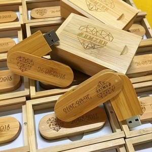 Nouvelle clé USB 2.0 <span class=keywords><strong>en</strong></span> bois avec logo personnalisé, 64 Go/128 Go, prix d'usine, cadeaux promotionnels, pivotante, cryptée, garantie de 3 ans, gratuite - Product Image 4