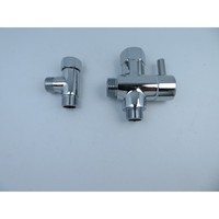 Vanne de dérivation de toilette à 3 points G3/8 européenne, convertisseur d'interface une entrée/deux sorties, raccord en T à 3 points, siphons de plomberie